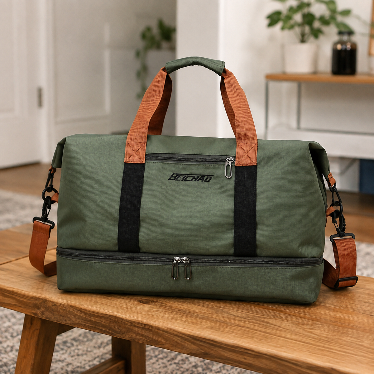 Mala de Ginásio Portátil Multifuncional Crossbody