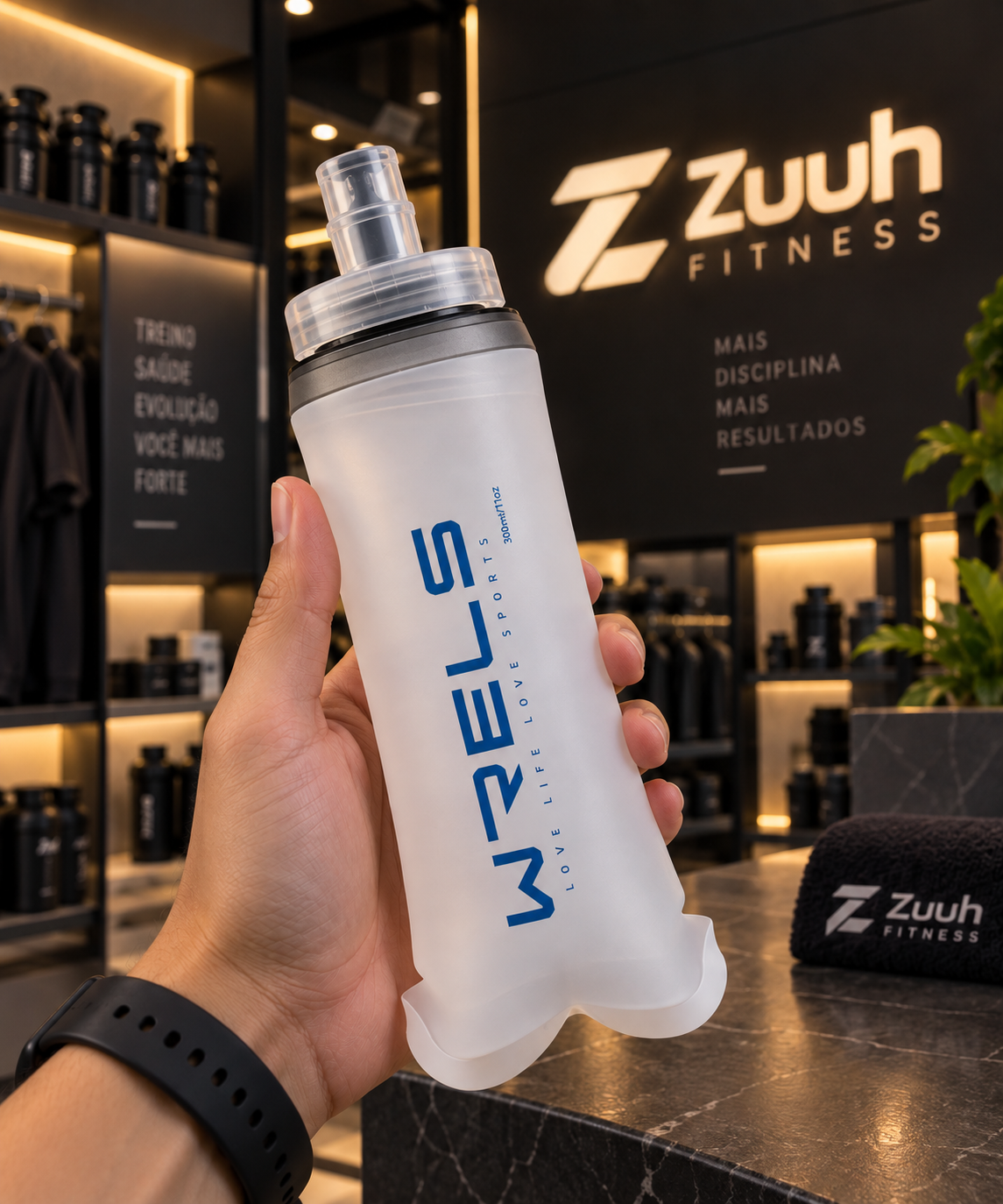 Garrafa de Água Dobrável em Silicone Sport