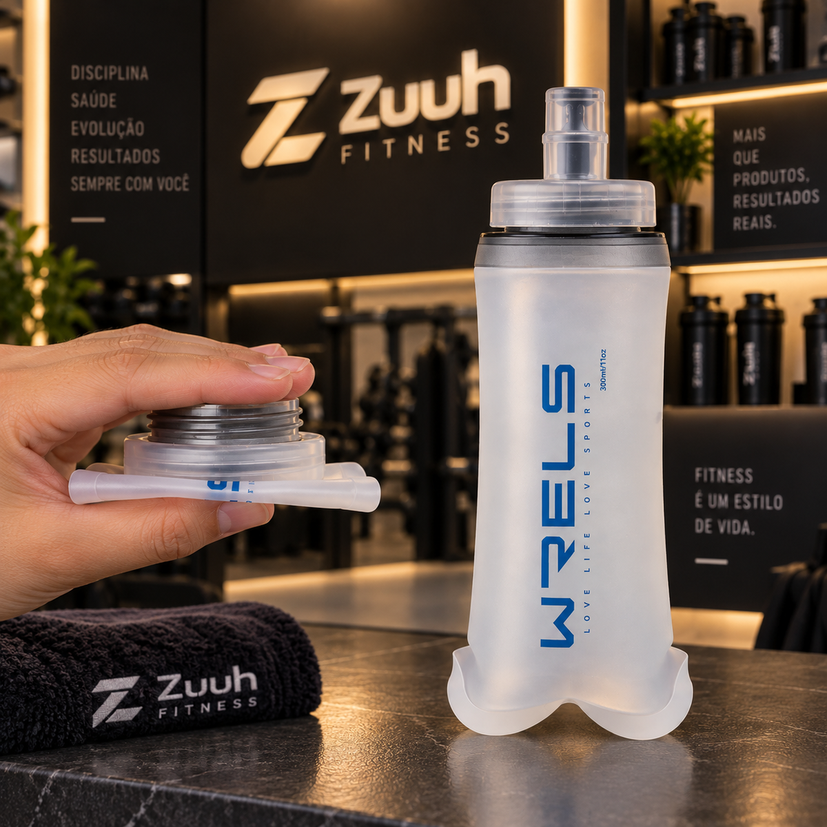 Garrafa de Água Dobrável em Silicone Sport