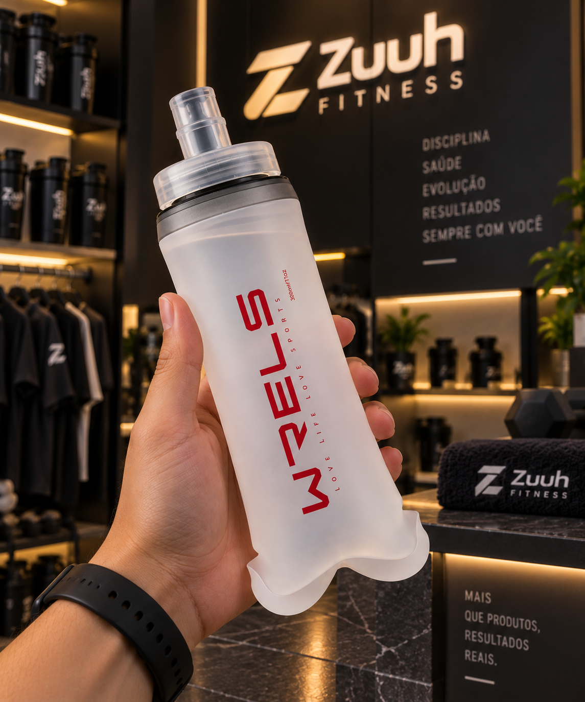 Garrafa de Água Dobrável em Silicone Sport