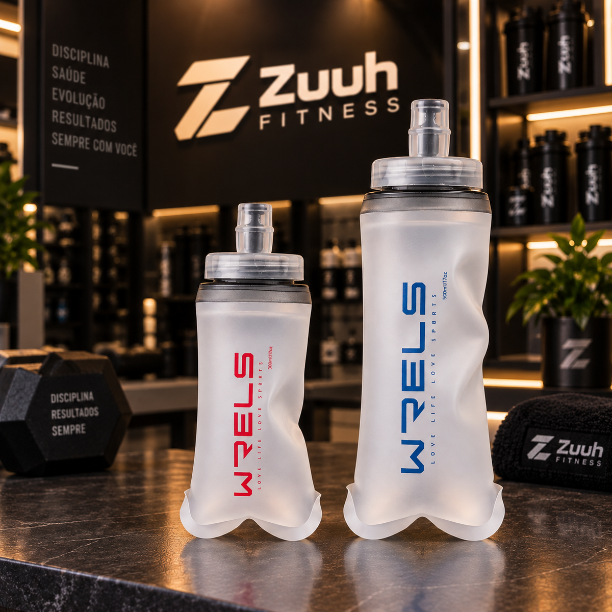 Garrafa de Água Dobrável em Silicone Sport