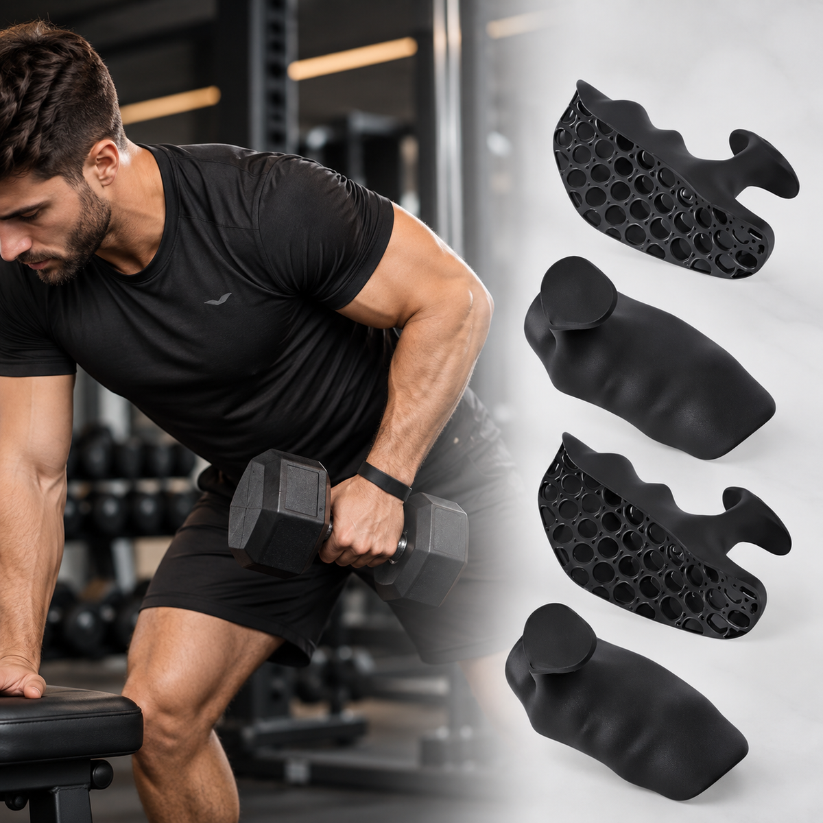 Almofada de Aperto em Silicone para Musculação (2 unidades)
