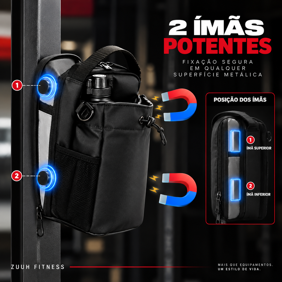 Mala de Ginásio com Magnético
