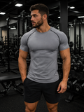 T-shirt de Compressão Masculina, Secagem Rápida