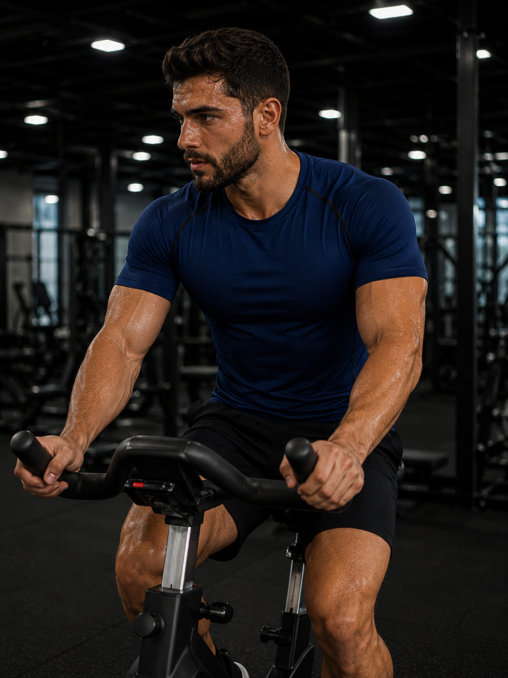 T-shirt de Compressão Masculina, Secagem Rápida
