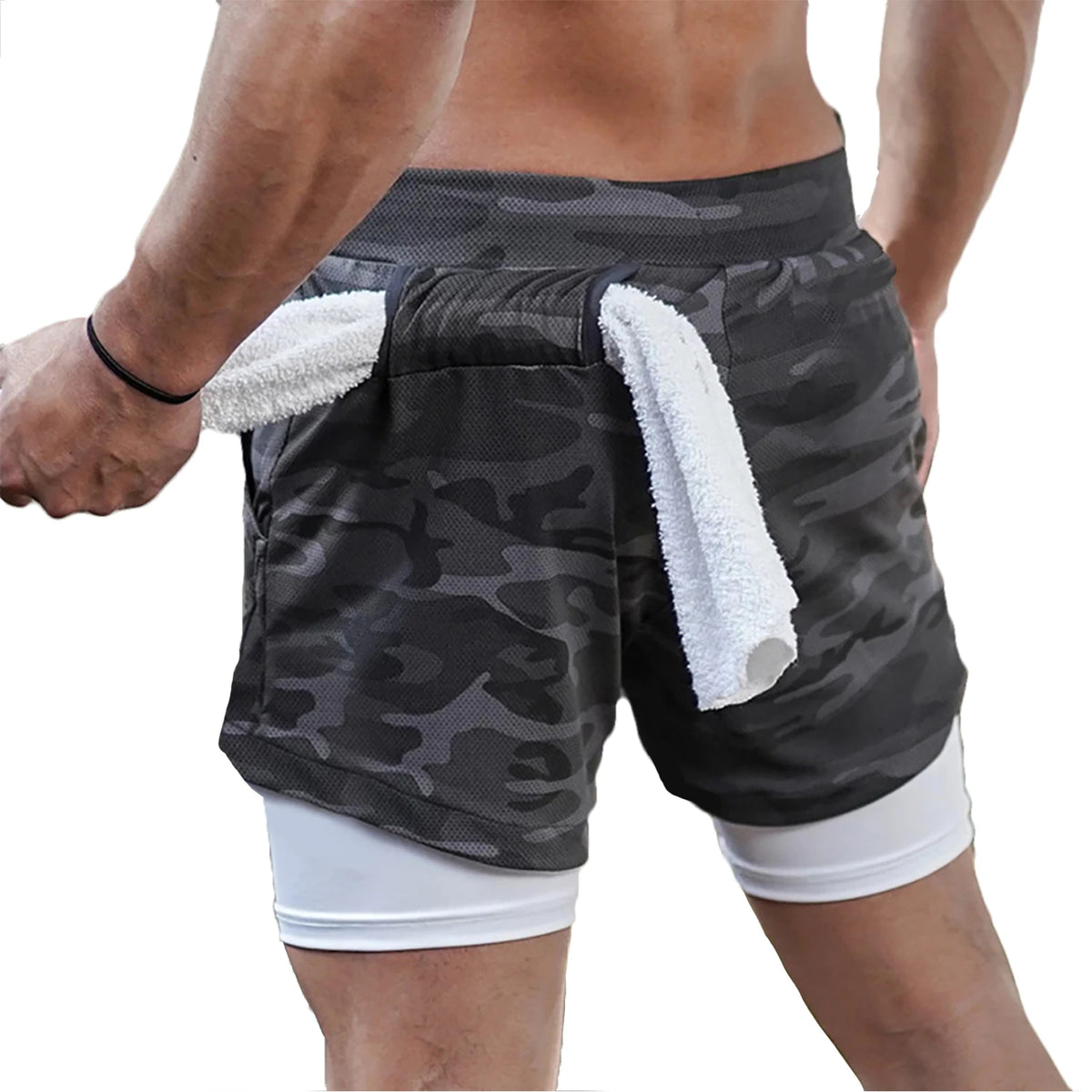 Short Masculino Slim, Cordão Ajustável
