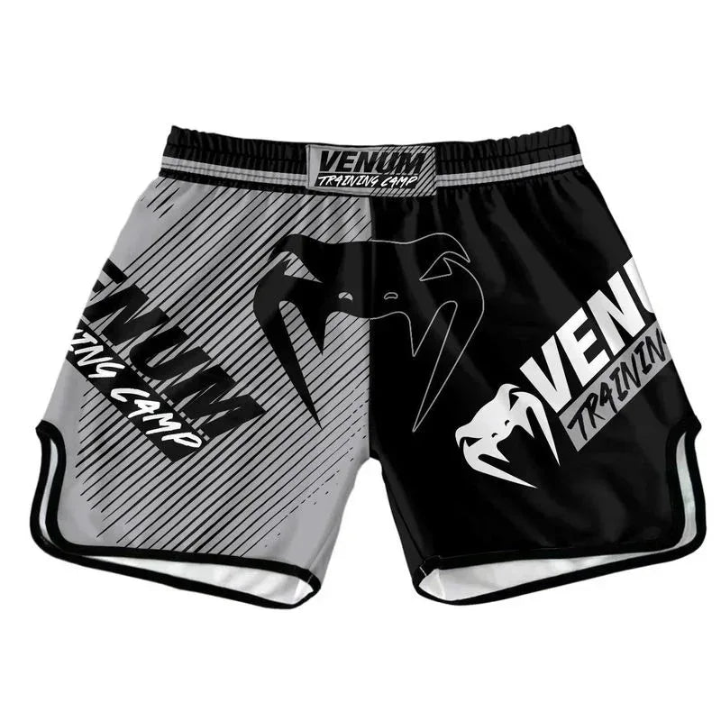 Short de Boxe e MMA Masculino, Respirável para Treino