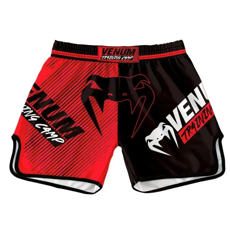 Short de Boxe e MMA Masculino, Respirável para Treino