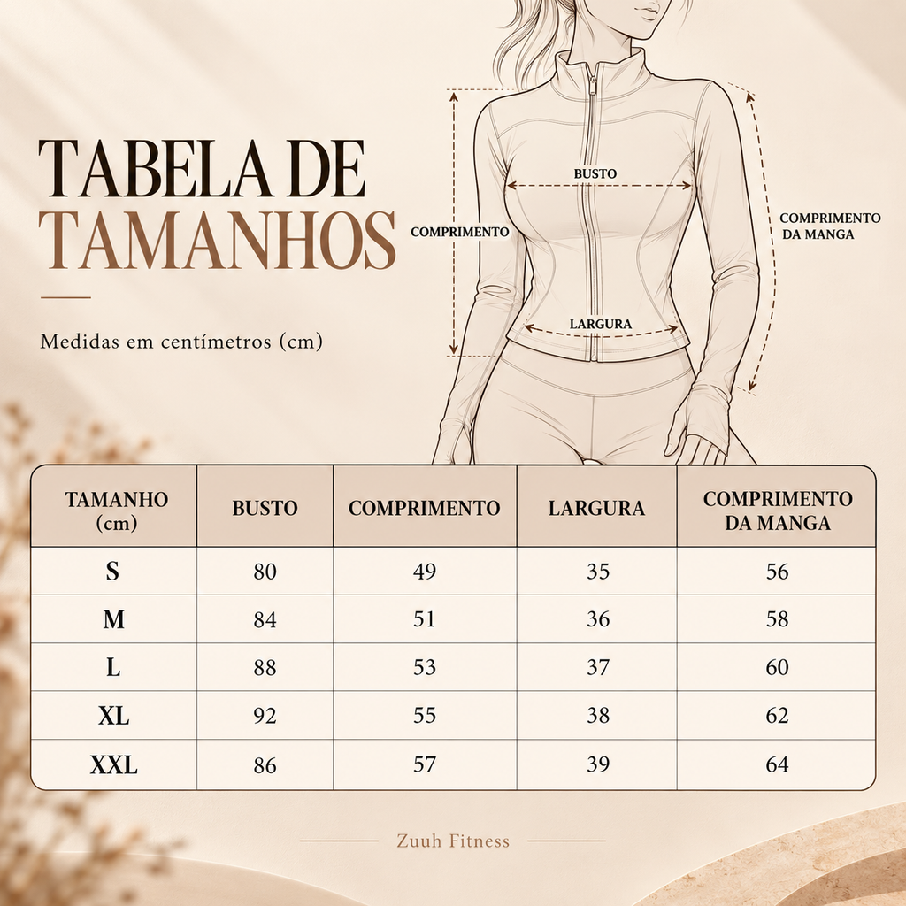 Jaqueta Desportiva Feminina com Zíper