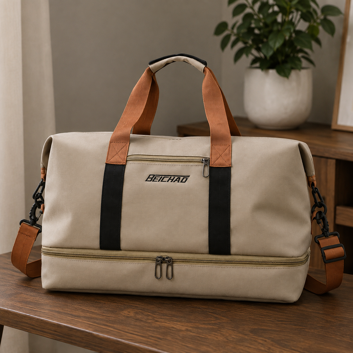 Mala de Ginásio Portátil Multifuncional Crossbody